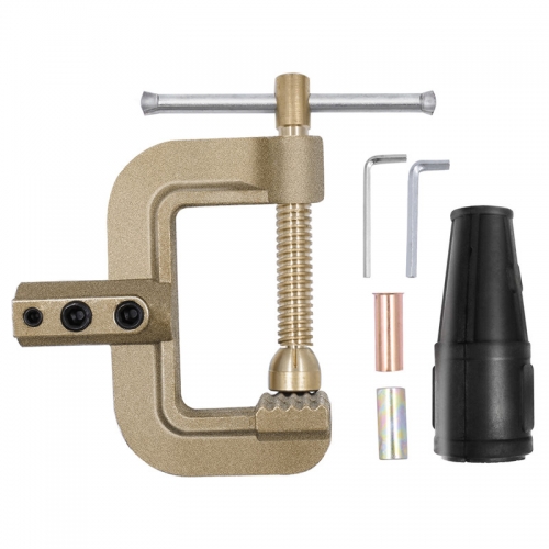 HITBOX Welding Ground Clamp 400A G Styles Earth Clamp for Tig Mig Stick Welder Machines - Solid Brass 0.75kg