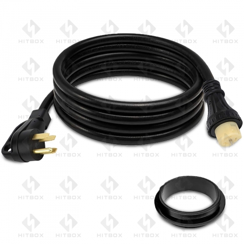 14-50P black generator extension cord 30FT